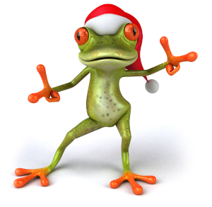 Franking Sense Christmas frog